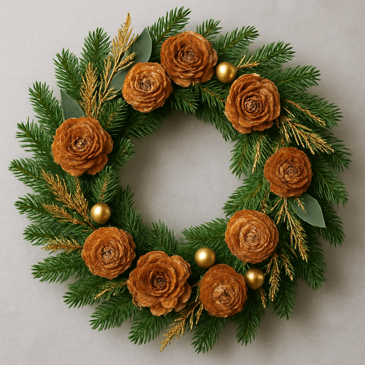 Trockene Blumen - vergoldet 2-3 cm  30 Stck