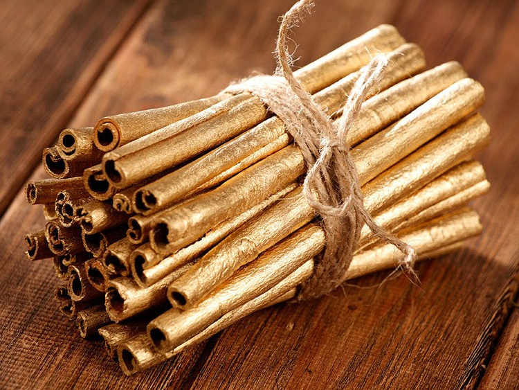 Złoty cynamon – snopek dekoracyjny 15 cm (40 szt.)