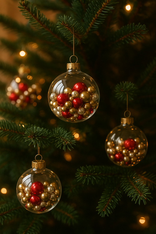 Perlen, Zierperlen 50g Weiß, Gold und Rot 