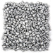 Colourful pebbles 200 g - silver