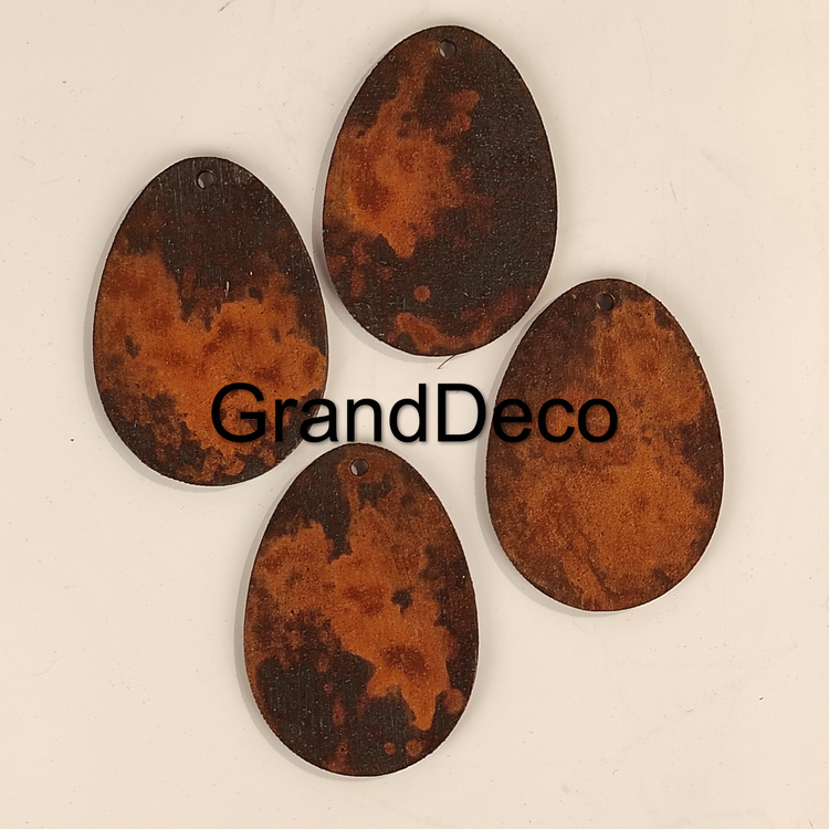 Wooden Easter eggs wz. 2. Christmas spring pendants 80 mm / 4 pcs.