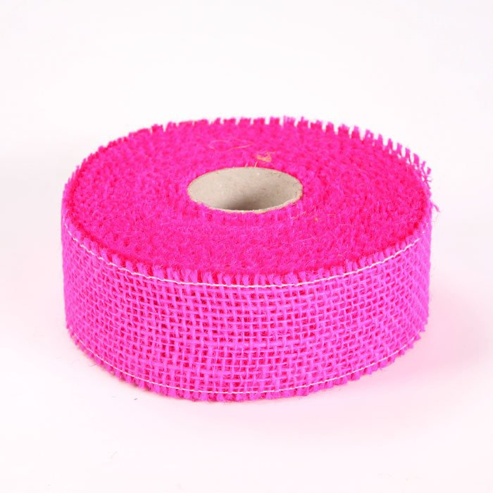 Wstążka jutowa gęsta (320 g/m2) 5 cm/ 5 m róż